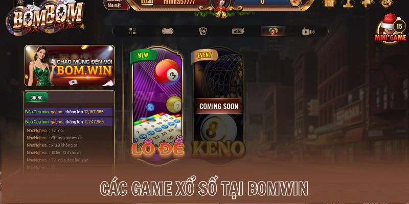 Các game xổ số tại Bomwin